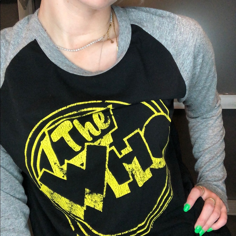 NWOT “The Who” Baseball Shirt